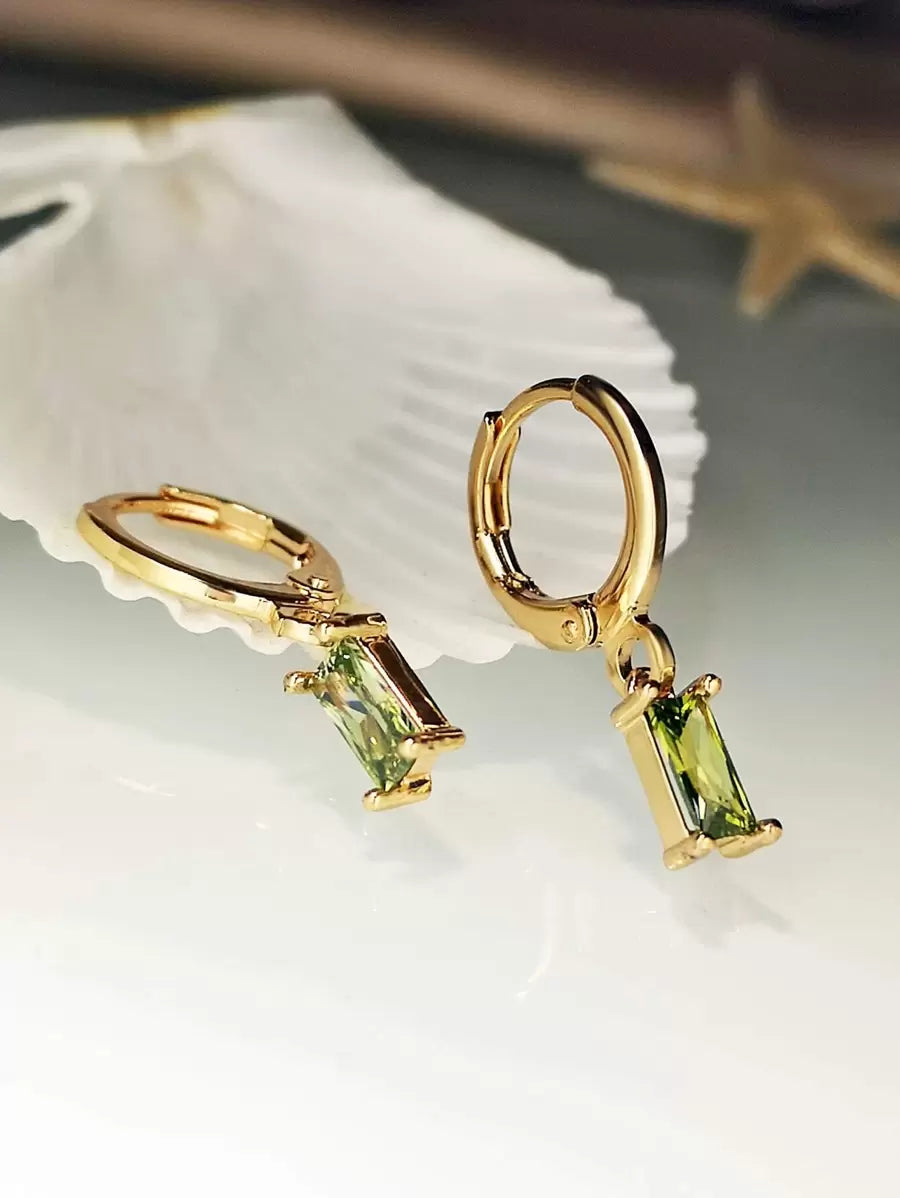 1pair Simple Drop Earrings
