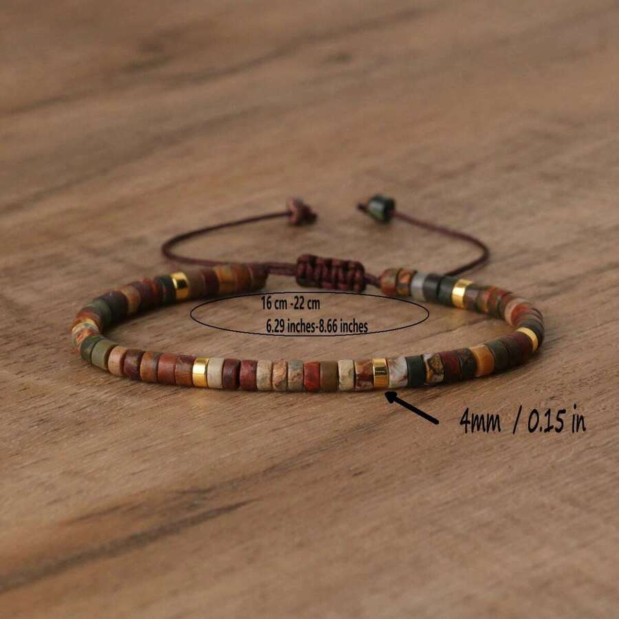 gxtbw 1pc Healing Crystal Bracelet: 7 Chakra Stone Yoga Energy Bracelet (Women's)