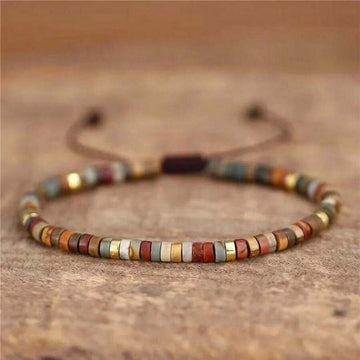 gxtbw 1pc Healing Crystal Bracelet: 7 Chakra Stone Yoga Energy Bracelet (Women's)
