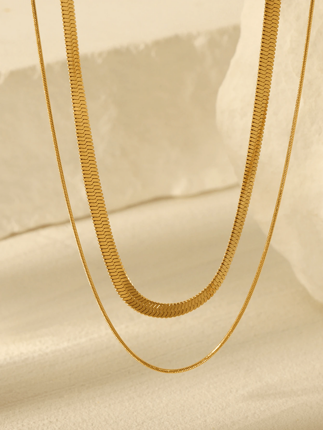 1pc Elegant Short Flat Snake Chain Choker Necklaces Set Minimalist Layering Necklace Durable And Hypoallergenic Perfect For Everyday Wear