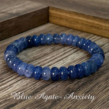 1pc/Blue Agate-Anxiety Bracelet Unisex Bracelet Daily Wear First Choice Holiday Gift