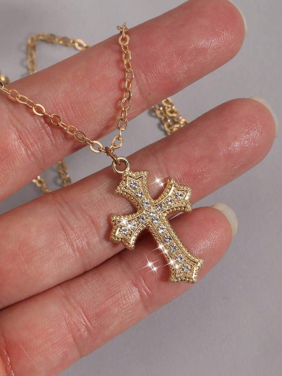 ROMWE Goth 1pc Funky Zinc Alloy Sword Pendant Necklace For Women For Dating Gift
