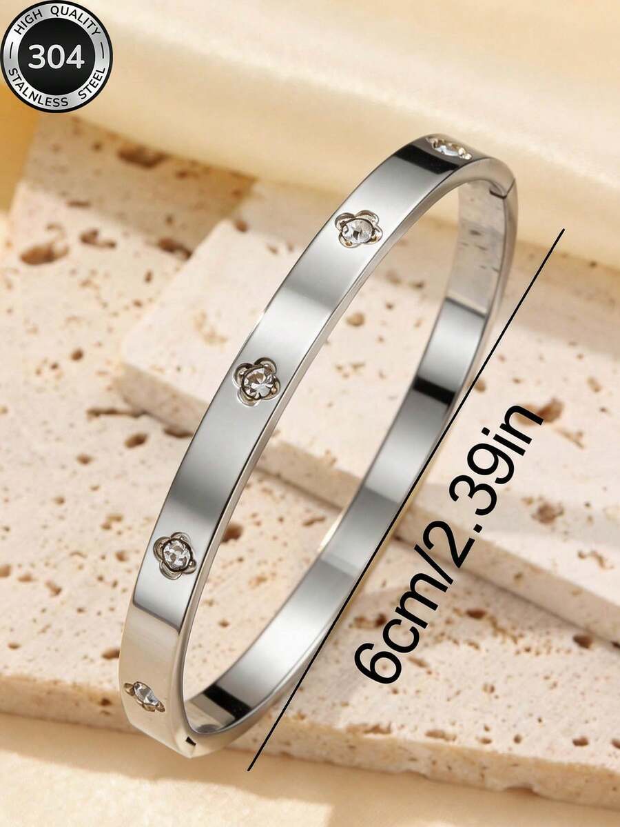 5pcs/Set Personalized Multi-Color Stainless Steel Bracelet & Bangle Set, Unique Design, Fashionable, Multi-Element, Exquisite Ideal Gift, Non-Fading Jewelry, Stylish